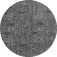 thumbnail image 1 of Ahgly Company Indoor Round Abstract Gray Modern Area Rugs, 3' Round, 1 of 4