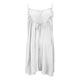 thumbnail image 5 of Hxshgdsn Girls Mid Dresses Spaghetti Strap Backless Cute Sundress Loose Fit Vacation White 11 Years, 5 of 9