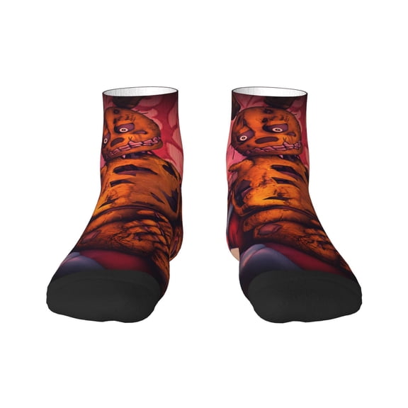 Saiise Five Nights At FreddyS Funny Socks Men Women Adults Novelty Graphic Crew Tube Socks Crazy Design Casual Dress Socks for Sports,Running,Travel