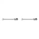 thumbnail image 1 of 2 Pcs de Llave de Trinquete de Cabeza Flexible Herramienta de Llaves de Extremo Abierto con Anillo 10 Mm, 1 of 5