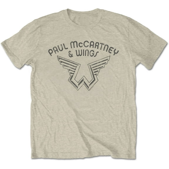 Paul McCartney Unisex T-Shirt Wings Logo (Small)