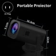 thumbnail image 3 of 1080P Projector HP330 Home Portable Mini Projection Android HD Practical Multifunction Projector US Plug, 3 of 5