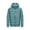 Green, variant on qafoshin Men's Padded Winter Jacket Warm Thickened Solid Long Sleeve Coat Trendy Casual Hooded Outerwear with Side Zip Pockets