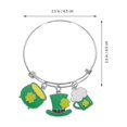 thumbnail image 2 of Pulsera del día de San Patricio Pulsera irlandesa Pulsera decorativa Pulsera con dijes Pulsera de mujer, 2 of 3