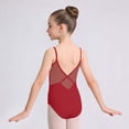 thumbnail image 6 of AHTJRT Leotards for Girls Dance Ballerina Costumes Summer Sleeveless Unitards Workout Gym Bodysuit Red#01 14-15 Years, 6 of 7