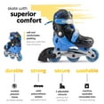 thumbnail image 5 of New Bounce Inline Skates for Toddlers – Adjustable Roller Blades for Junior Shoe Size 8-11 – Comfortable and Durable Inline Skates for Kids, 5 of 7