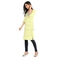 thumbnail image 4 of Classic Green Geometric Round Neck Kurta-Medium, 4 of 6
