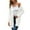 White, variant on Women's Fall Lightweight Open Front Cardigan Long Sleeve Button Down Loose Outwear with Pockets S-XXL