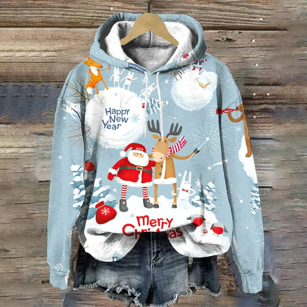 Camiseta Navidad Mujer Sudadera Navideña Unisex Diseños