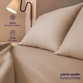 thumbnail image 2 of Juego De Sábanas Individual 100% Microfibra Suave Pierre Cardin Crema Zigzag, 2 of 7