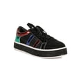 thumbnail image 1 of Women Mesh Color Panel Round Toe Lace-Up Rhinestone Trim Sneaker 18983, 1 of 6