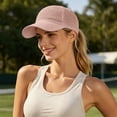 thumbnail image 2 of Gaexia Womens Ponytail Baseball Cap Adjustable High Messy Bun Ponycap Quick Drying Trucker Hats, 2 of 5