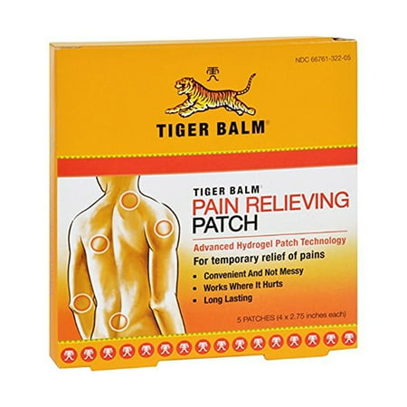 Tiger Balm Back Pain Relieving Patch - 5 ea - Walmart.com