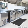 thumbnail image 3 of Topcobe Rubber Floor Mat Anti-Fatigue Non Slip Floor Mats, New Commercial Heavy Duty Drainage Rubber Kitchen Mat Black Bar Floor Mat 150*90cm, 3 of 11
