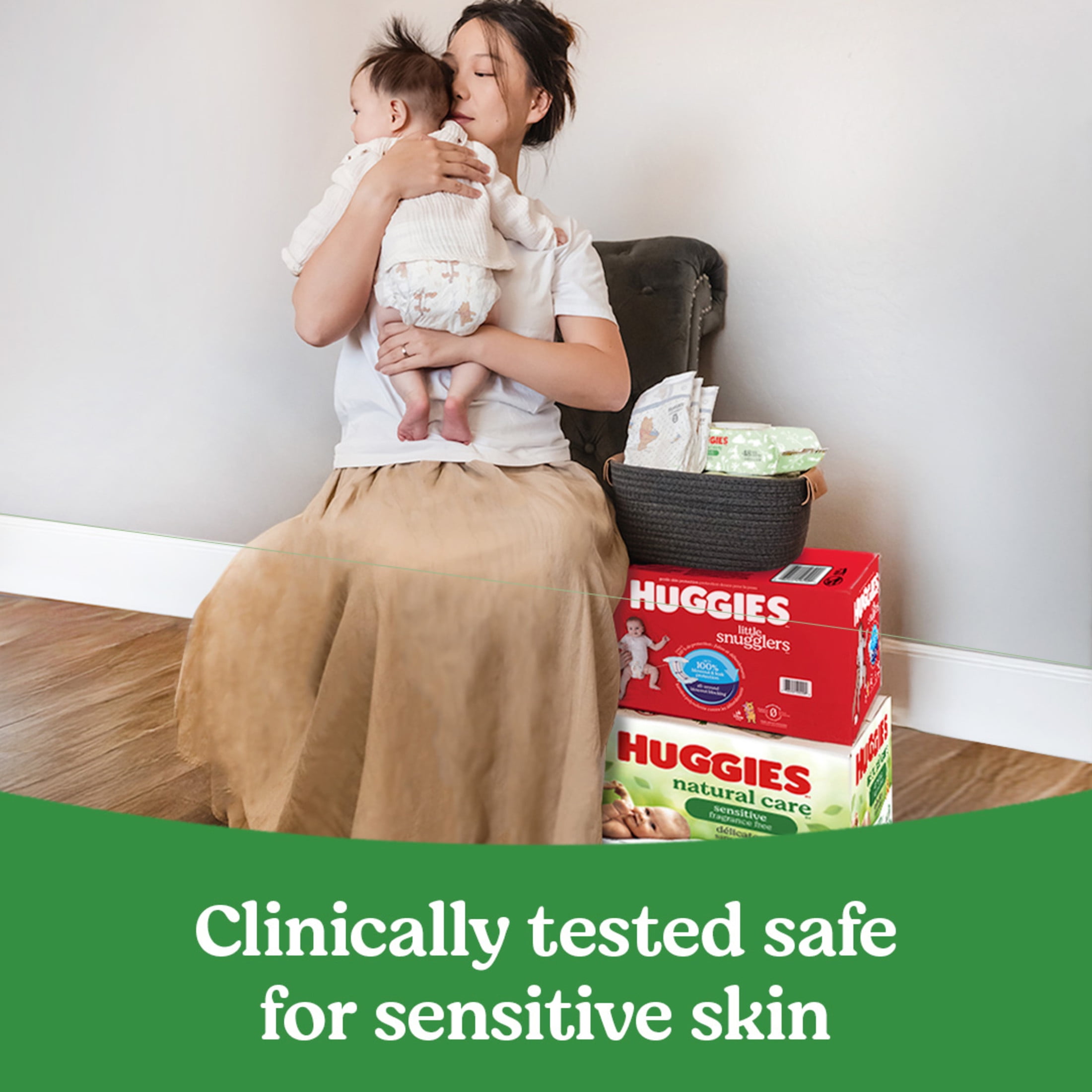Huggies Natural Care Sensitive Baby Wipes, Unscented, 15 Flip-Top Packs, 960 Count