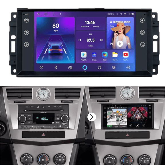 Eforcase for Jeep Grand Cherokee Epica 2005-2011 Car Radio Android 13 with Apple Carplay Android Auto Mirror Link 7 inch Touchscreen FM RDS HiFi Bluetooth WiFi GPS