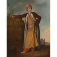 thumbnail image 2 of Richard Cosway 15x18 Black Ornate Wood Framed Double Matted Museum Art Print Titled - Portrait of an Armenian, 2 of 5