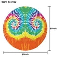thumbnail image 6 of Colorful Tie Dye Pattern Round Tablecloth 60"x60",Wrinkle Wipeable Table Cloth for Kitchen Dining Room Picnic Patio Party, 6 of 6
