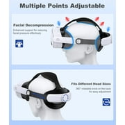 EUROA VR Head Strap for Meta Quest 2/3/3S, VR Headest Accessories adjustable Elite Strap with Soft Padding