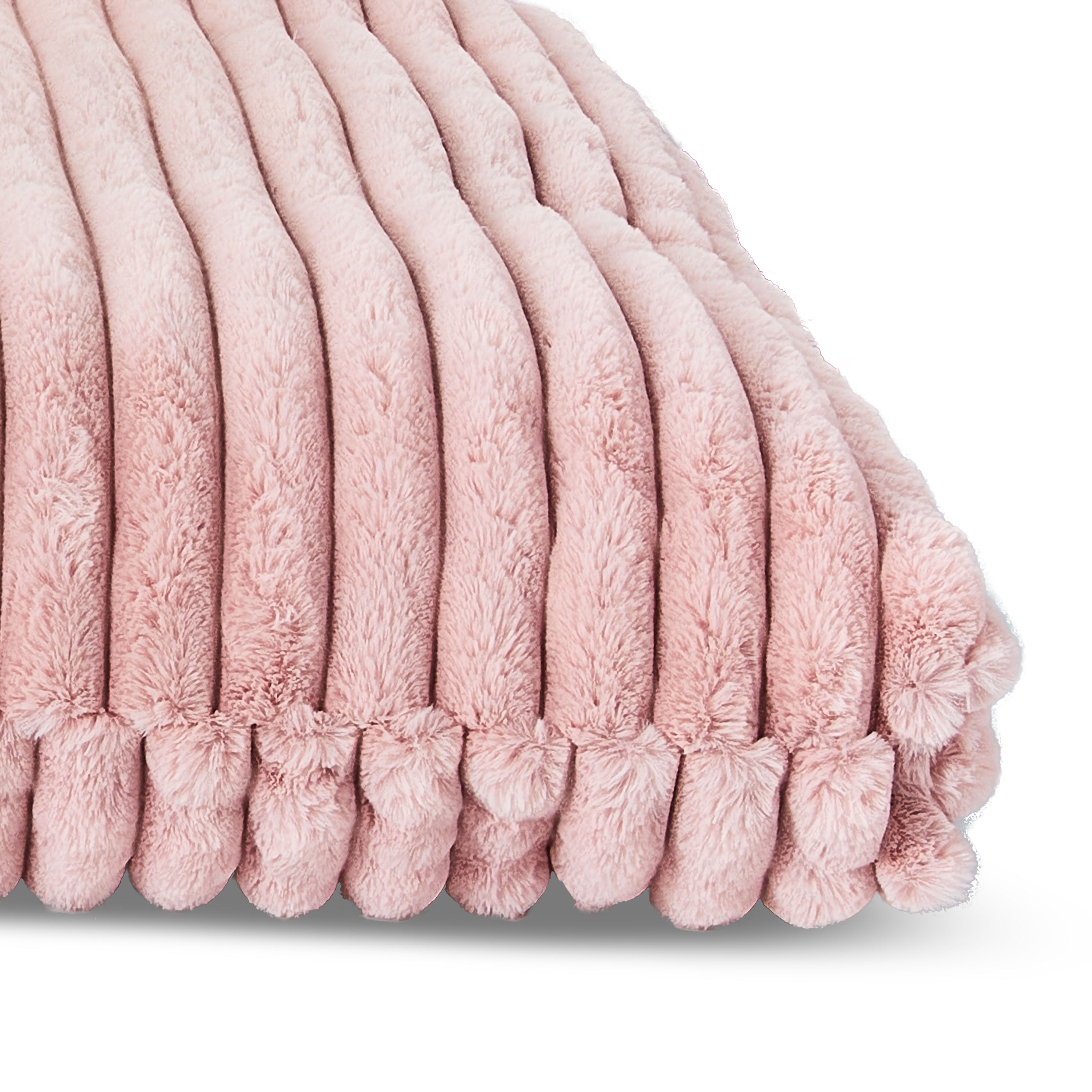 Vibrant Life Extra Large Ribbed Orthopedic Dog Bed, Pink, 48" x 35"
