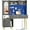 Grey, variant on Homieasy 48" Makeup Vanity with Hutch, LED Lighted Mirror & Charging Station, 5 Large Drawers, Shelves, Pegboard & Cabinet Organizer, White