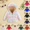 thumbnail image 4 of Generic Autumn/Winter Preschool Girls/Boys Long Sleeve Hooded Removable Hat Down Filled Jacket 2-7 Years Old for Holiday Winter Party Christmas（2-3 Years Black）, 4 of 4