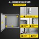 thumbnail image 5 of Yeshouse caja eléctrica de acero IP66, a prueba de agua y polvo, con cerradura y placa de montaje, ideal para conexiones eléctricas en proyectos de interior o exterior, 5 of 8