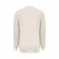 thumbnail image 6 of Otntypg Tunic Sweaters for Women Fashion Long Sleeve Crewneck Ribbed Knit Pullover Sweater Tops Loose Fit Casual Dressy Blouses with Pockets White L, 6 of 6