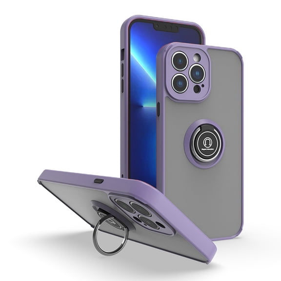 Ring Holder/Kickstand Matted Case Cover for iPhone 15/15 Plus/15 Pro/15 Pro Max