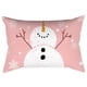 thumbnail image 3 of Funda de cojín navideña con patrón de copo de nieve de Papá Noel, funda de almohada decorativa para sofá, fundas de almohada de Año Nuevo 2024, 30x50cm, 3 of 4