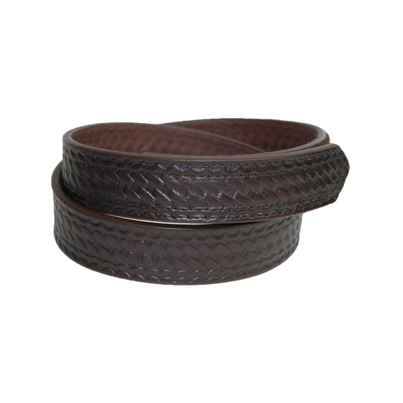 Boston Leather Basketweave Mechanics Belt with Hook and Loop Closure (Men's)
