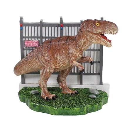 UPC: 0030172103315 | Penn-Plax Jurassic Park Aquarium Decoration – T-Rex Escaping from Paddock – Small Resin