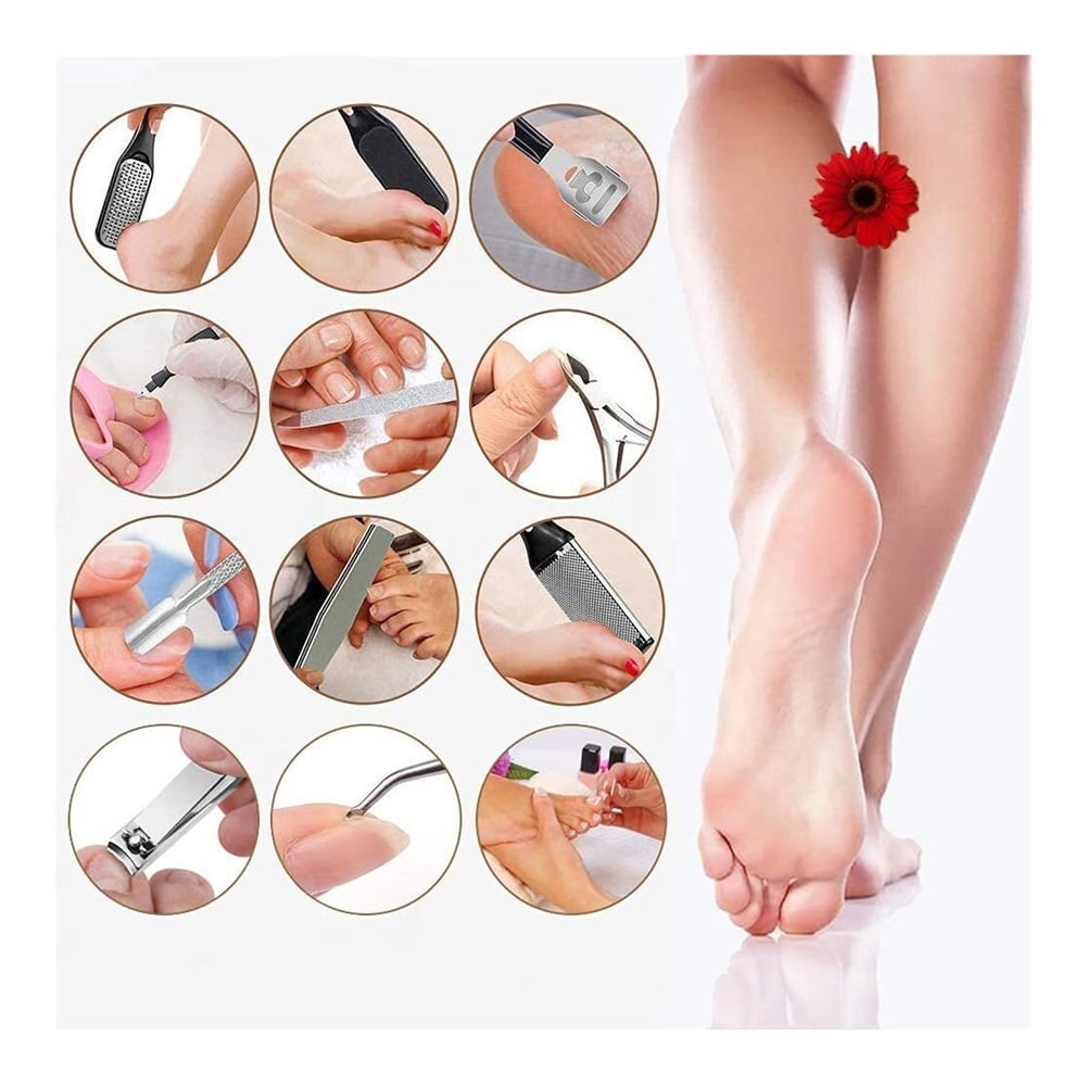 Electric Callus Remover for Feet (with Dander Vacuum), Portable Pedicure Kit Foot File Callus Remover, Rechargeable Waterproof Foot File for Foot Care Deadskin Remover with 9Head&LCD Display