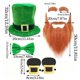 thumbnail image 3 of StPatrick Day Green Tall Hat Bowtie Beard Costume Set Irish National Day Celebration Props Set Carnivals Party Decoration Set 6, 3 of 4