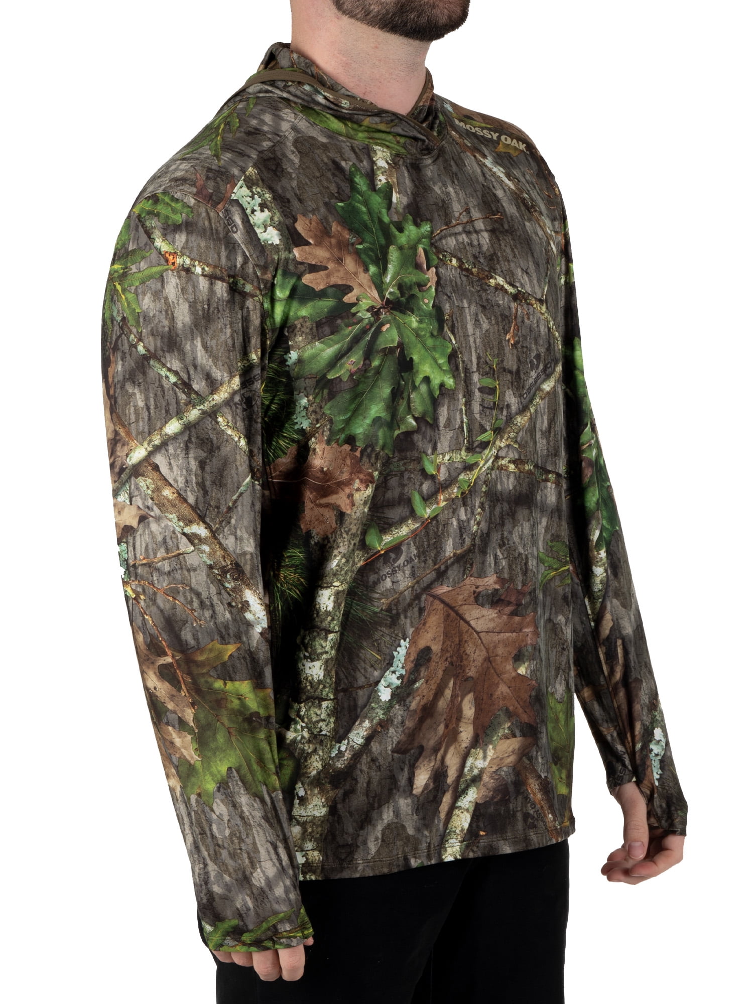Mossy Oak Men's Long Sleeve Performance Hunting Hoodie, S-3XL
