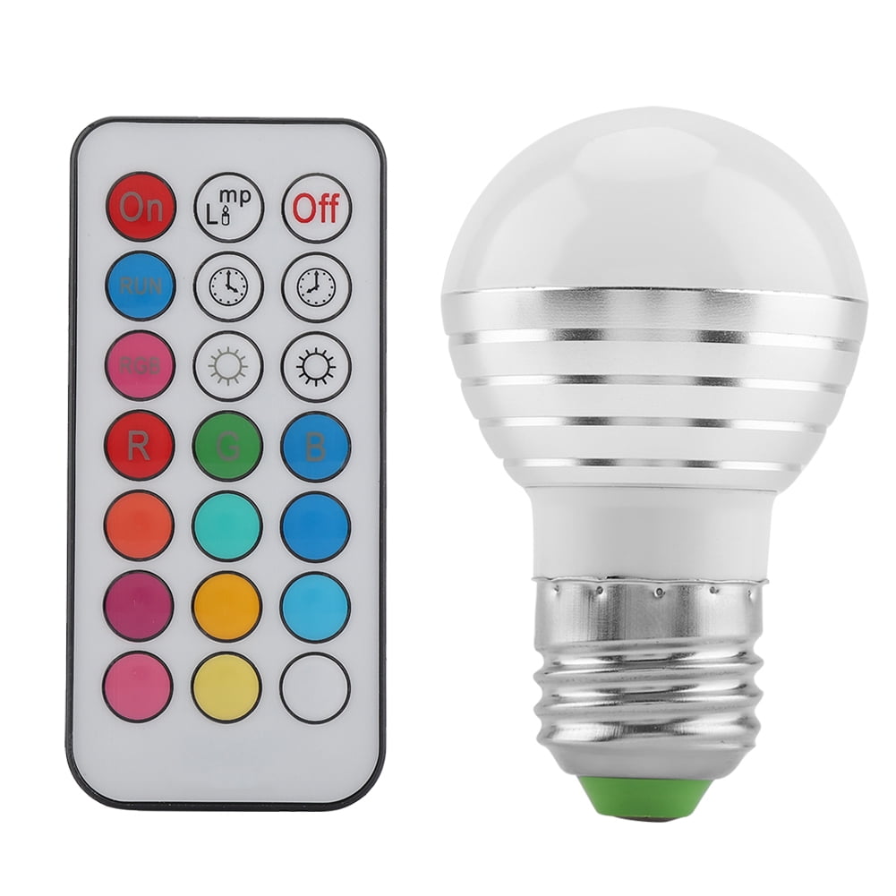 Remote 2 pack E27 MR16 3W RGB Multicolor LED 16 Color Changing Lamp Light Bulb 