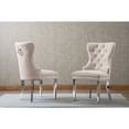 thumbnail image 3 of 47" x 47" Clear Glass 5pc Dining Set with Silver Stainless Steel, 3 of 3