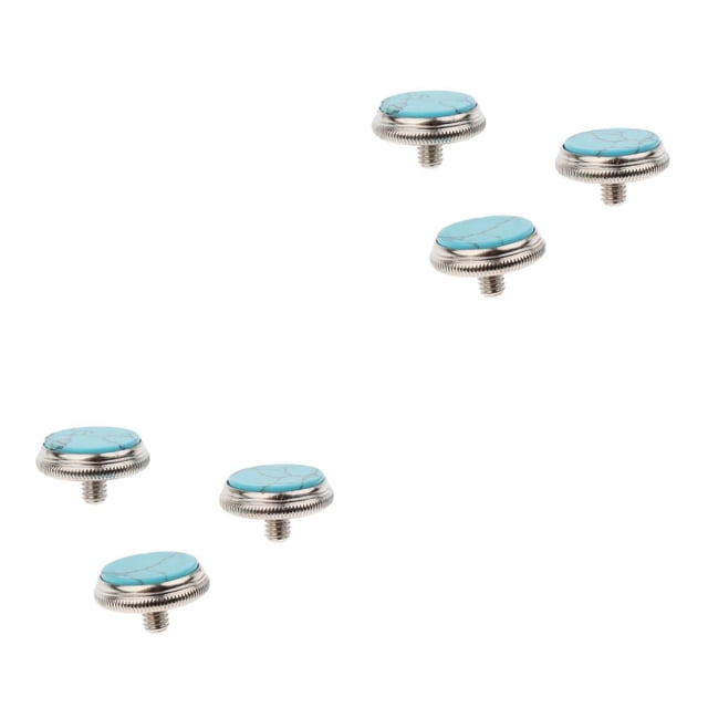 Wweixi 1/2/3/5 3Pcs Trompette Réparation Partie Boutons Instrument de Musique Réparation Kit 3 pcs Bleu turquoise 2PCS