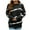 Black, variant on Herrnalise Women's Knitted Crop Tops Autumn/Winter Ladies Pullover Print Knit Loose Top Striped Colorblock Crewneck Sweater Pullover Jumper Sweaters