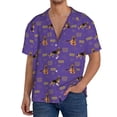 thumbnail image 3 of Wukai German Shepherd Dog Men's Casual Short-Sleeve Button Down Shirt - Lightweight Summer Dress Shirt for Daily Wear-, 3 of 7