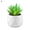 4#, variant on Easy to Maintain Artificial Potted White Ceramic Potted Mini Modern Decoration Artificial Succulent Potted for Home