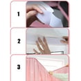 thumbnail image 5 of Cortinas de estrellas huecas de 2 capas, cortina opaca a juego de mezcla de gasa, paneles de cortina con aislamiento térmico autoadhesivo de cinta mágica Sailing  Electrónica, 5 of 5
