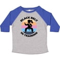 thumbnail image 3 of Inktastic Girls Karate Black Belt in Training Girls Toddler T-Shirt, 3 of 5