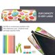 thumbnail image 5 of Easygdp Color Donut para Estuche de Lápices de Cuero, Estuche de Papelería de Cuero, Estuche de Gran Capacidad con Cremallera, 5 of 7