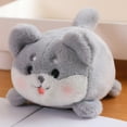 thumbnail image 4 of ​4.3IN Pull-String Tail Doll - Mini Waggling Kitty & Puppy Collectible, Interactive Shiba Inu Toy w/ Motion (Gift-Ready Tube, 6+ Safe)​​ Gray, 4 of 6