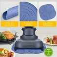 thumbnail image 6 of Ikohbadg Multifunctional Silicone Mat for Air Fryer, Heat Resistant Insulation Mat, Non-Slip Kitchen Mat with Thickened Edges, Easy to Clean and Dishwasher Safe, 6 of 6