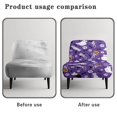 thumbnail image 6 of HELLHERO Dustproof Armless Accent Chair Protector Classic Decorations Armless Chair Slipcover for Living Room, Halloween, 6 of 8