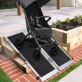 thumbnail image 1 of EDTara Foldable Aluminum Wheelchair Ramp, Features Stainless Steel Hinges, Lightweight and Compact Access Ramp for Safely Crossing Curbs and Small Steps, 1 of 8
