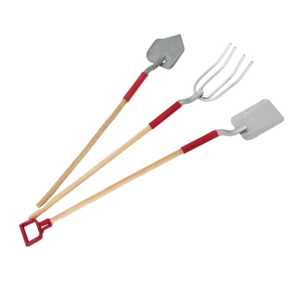 3 herramientas de jardinería en miniatura a escala 1/12 para accesorios de fotografía de jardín de hadas Argén