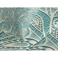 thumbnail image 4 of Ambesonne Teal and White Quilted Bedspread Set 3 Pcs, Feminine Fashion, Queen Size, Turquoise White, 4 of 5